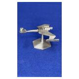 1991 Rawcliffe Pewter Klingon Battle Cruiser 1.5"t