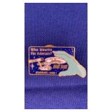 1991 Hollywood Star Trek Episode Pin .75"