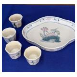 Oriental Mini Tray Cup set