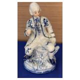 7" Blue/White Figurine