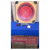 Vtg Carrom 95 Board no stick no shipping box poor