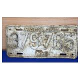 1948 MD License Plate
