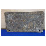 1954 PA License Plate