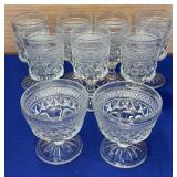 lot of 9 Wexford by Anchor Hocking