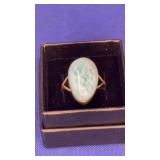 .925 Larimar Ring sz 8