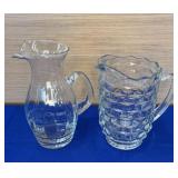 Clear Glass Water Pitchers 8.5"/9.5"