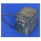 Silver on Brass? Trinket Box 1.25x1x1.25t