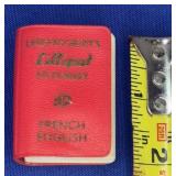 1.5x2" Mini French/English Dictionary