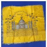 Vtg 16x15 Hand Beaded Souvenir of India