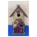 Wood Bird House 12"