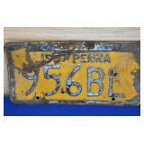 1957 PA License Plate