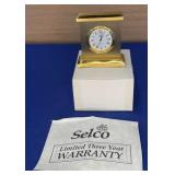 2.5" Brass Selco clock needs battery