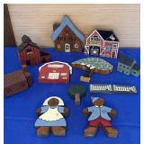 Wood Shelf Sitter lot