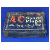 Vtg AC Spark Plugs Tin Box  5.5x3.75x1.25
