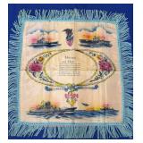 Vtg 17x17 US Navy Mother & Dad Souvenir Pillow Cov