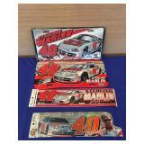 Sterling Marlin #40 2 vanity Plates,2 Stickers