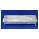 Vtg Aluminum Gloves Box 10.5x3x1.5