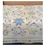 96x87 Quilt Note Condition slight staining