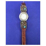 Lascala Watch /Navajo Silver&Leather band Untested
