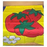 28x40 Appliqued Strawberry Flag