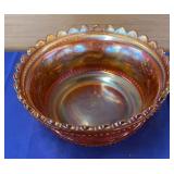 Northwood Peacock at the FountainMarigold Bowl 9"