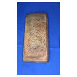 Vtg Leather Wallet 4x9