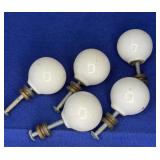set of 5 Porcelain Drawer Pulls