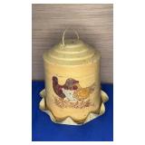 9" Painted Hudson Chicken Waterer/Feeder
