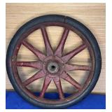 10" Solid Rubber Wood Spoke Wheel