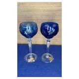 Pair Nachtmann Bleikristall German Cut to Clear