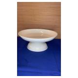 White Enamel Cake Stand 12x5