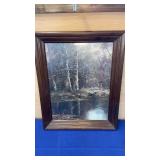 23x29 Framed Printer under glass no shipping