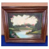 13x11 Framed Senic Oil on Canvas