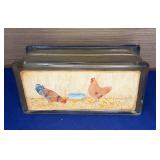 Painted Glass Block 8x3x4