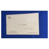 Antique Business Card
