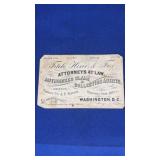 Antique Business Card