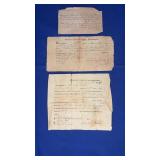 1789 & 1831 Land Receipts