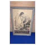 Framed Listerine Ad 11x16 no shipping