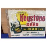 25x19 Paper Keystone Garden Seed Ad Original