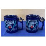 Pair Elvis Heartbreak Hotel Spinner Mugs