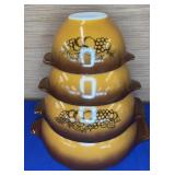 Pyrex Cinderella Old Orchard 441-444 note conditio