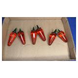 Solid Art Glass Peppers 3"