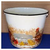 Painted Enamel Bucket 11x9t