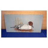 24x12 Oil on Canvas Duck Painting