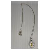 Necklace marked 925 CZ CH