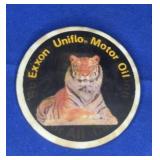 2D Exxon Uniflo Motor Oil Button