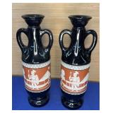 Pair Liquor Decanters 11.5"