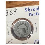 1869 Shield Nickel
