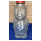 Vtg Syrup Bottle Glass Piggy Bank 7.5"