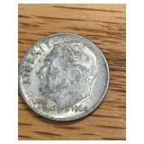 1964 Roosevelt Dime